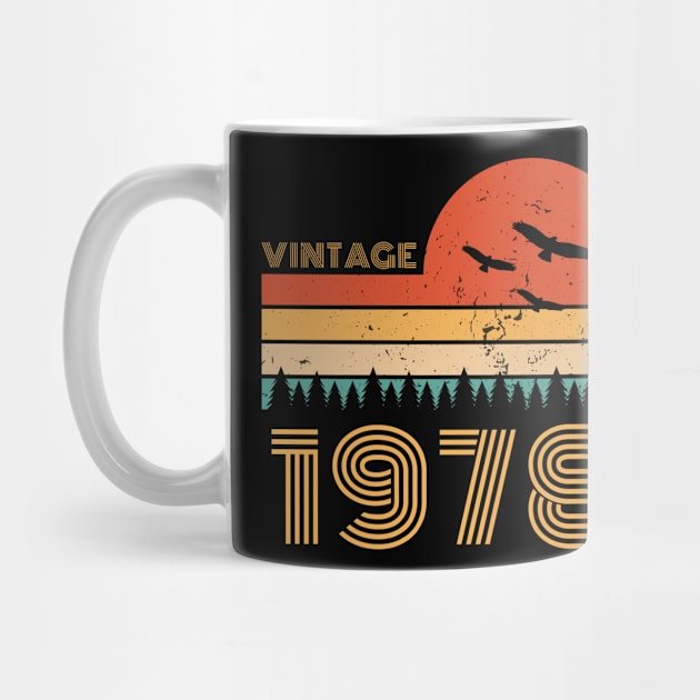 Vintage 1978 Birthday Gift 43 Years Old by Monosshop